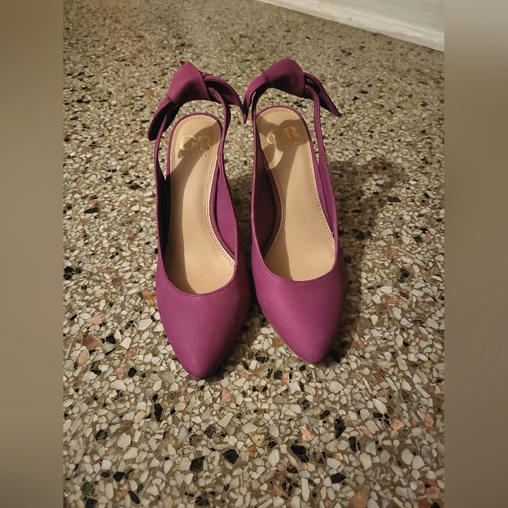 GB high heels pinkish purple shoes